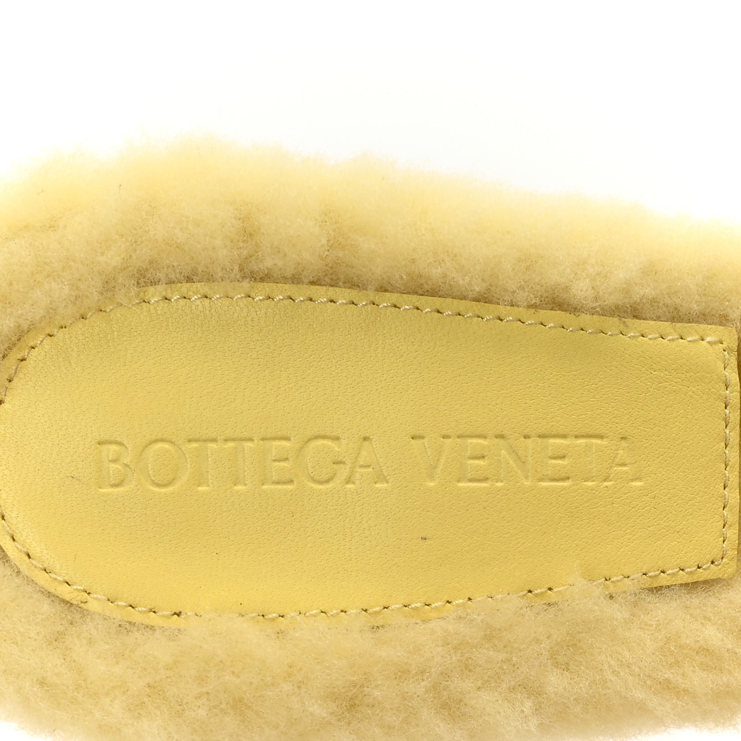 Cozy Fur Lido 90mm Mule Sandals 38.5 Lemonade