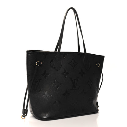 Louis Vuitton Empreinte Monogram Giant Neverfull MM Black 2 of 9