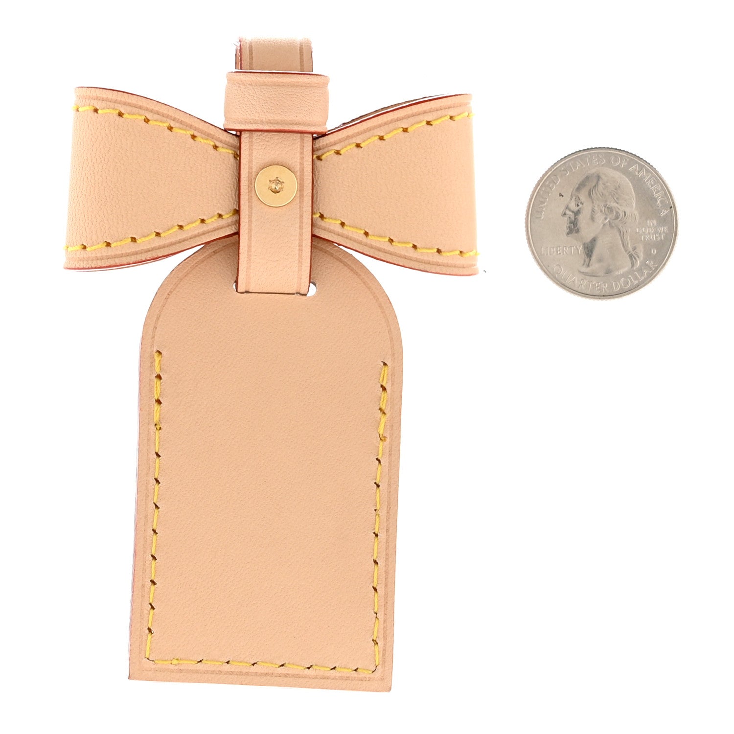 Louis Vuitton LV X TM Vachetta Studded Bag Charm 2 of 3