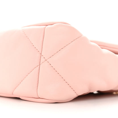 Chanel Lambskin Quilted Medium Chanel 19 Flap Light Pink 10 of 11