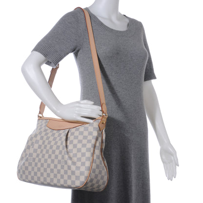 Louis Vuitton Damier Azur Siracusa MM 2 of 8