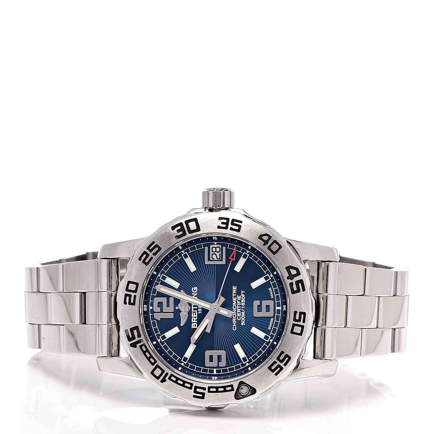 Breitling Stainless Steel 33mm Colt Ocean Chronometer Quartz Watch Blue A77387 3 of 10