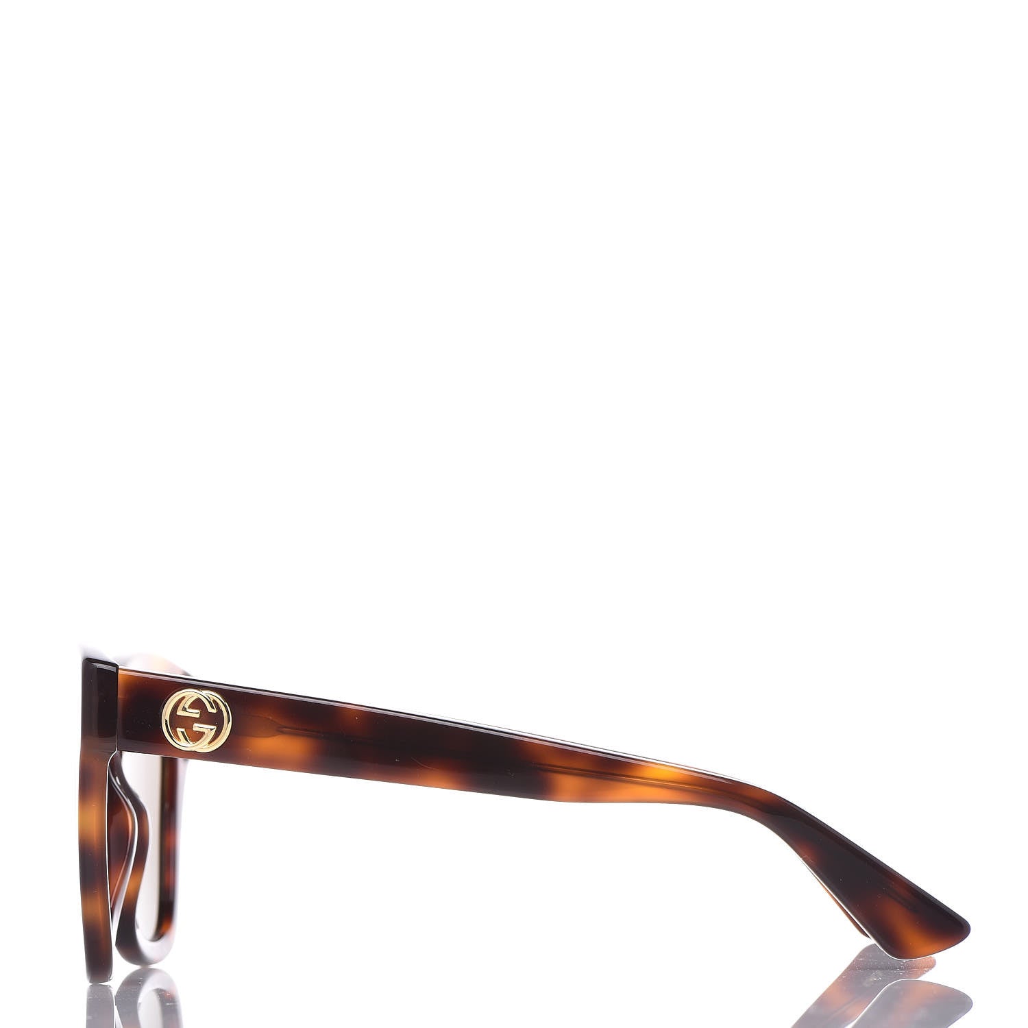 Gucci Acetate Square Frame Sunglasses GG0029S Tortoise 3 of 6