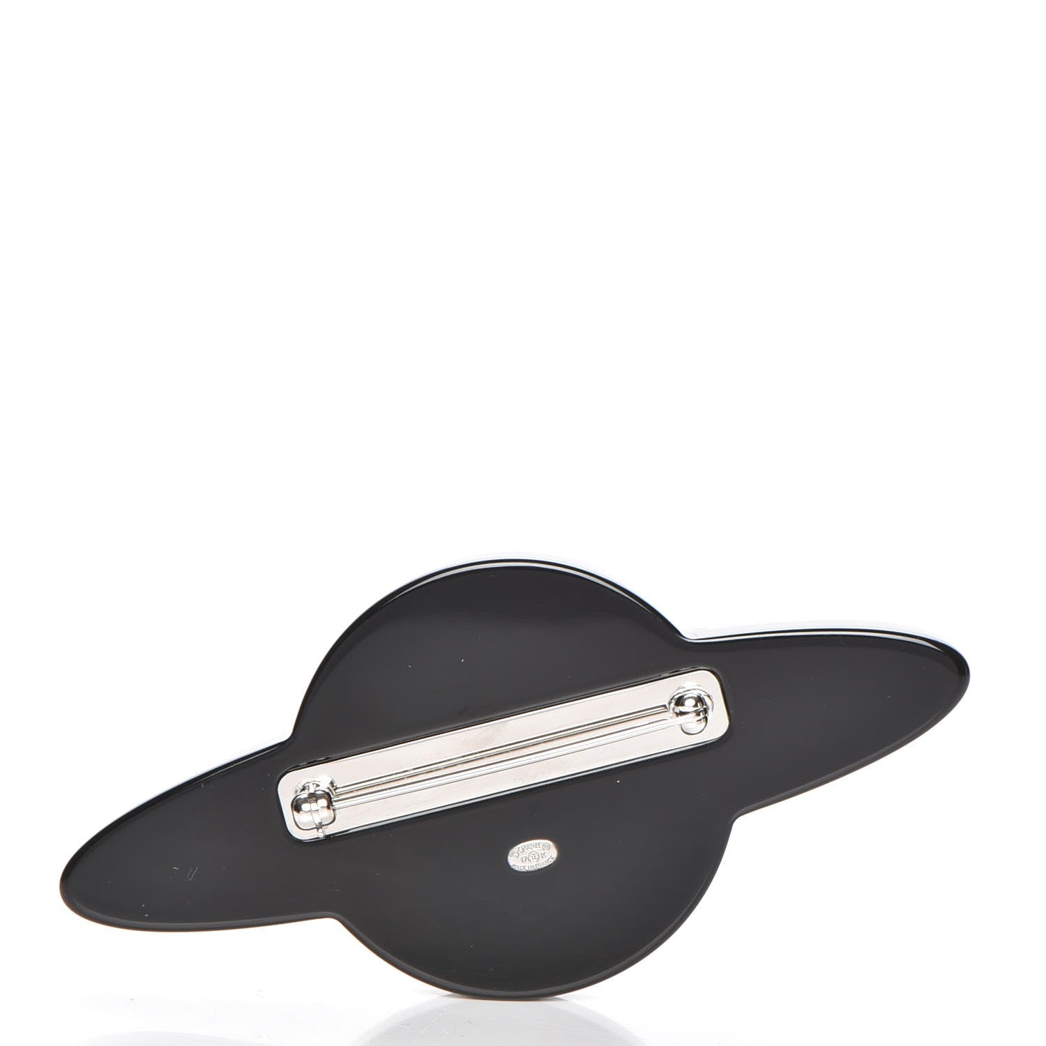 Chanel Glittered Resin Strass Planet Brooch Silver Blue Pink 3 of 5