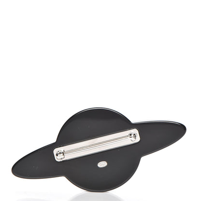 Chanel Glittered Resin Strass Planet Brooch Silver Blue Pink 3 of 5