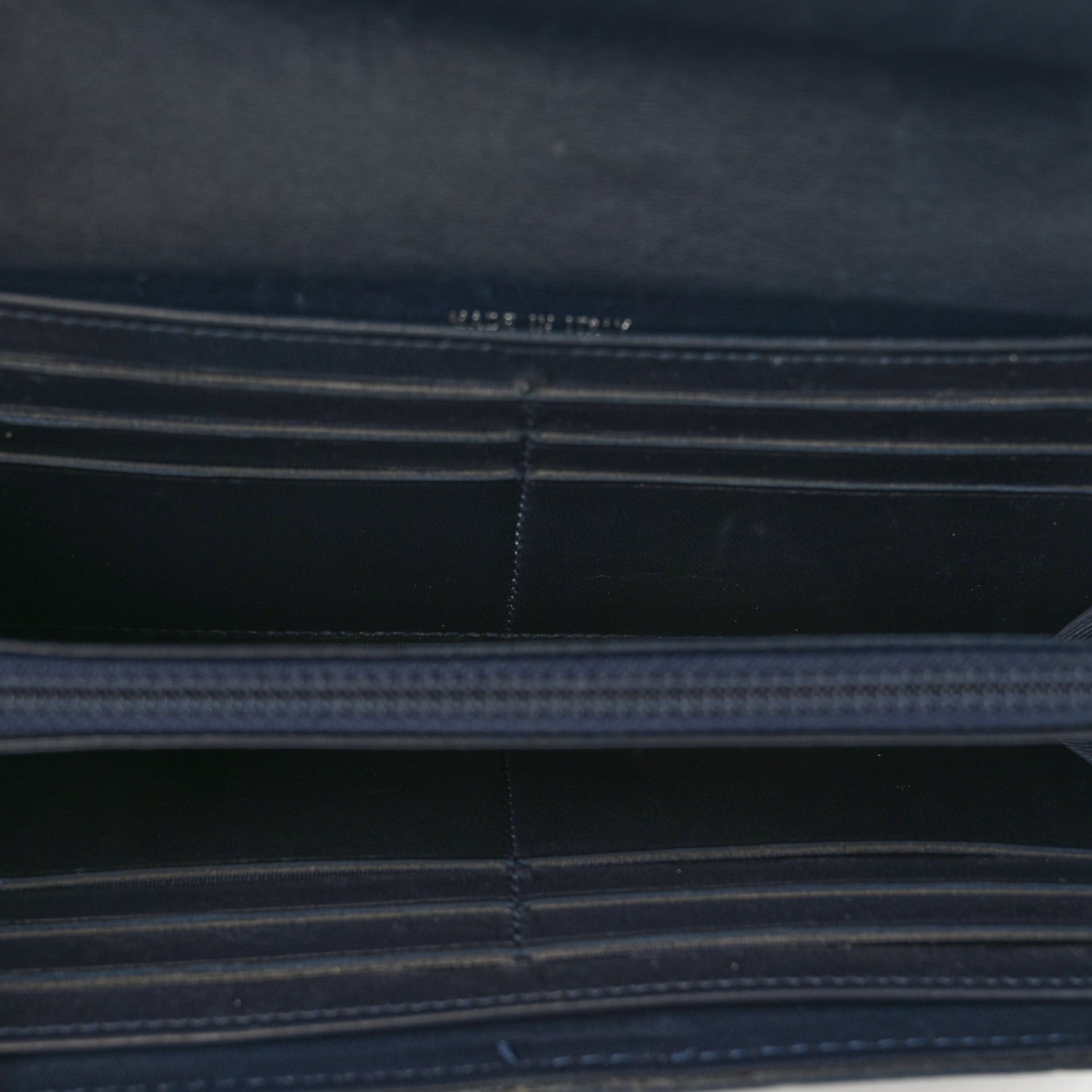 Chanel Lambskin Quilted Boy Large Gusset Flap Wallet Navy 5 of 12