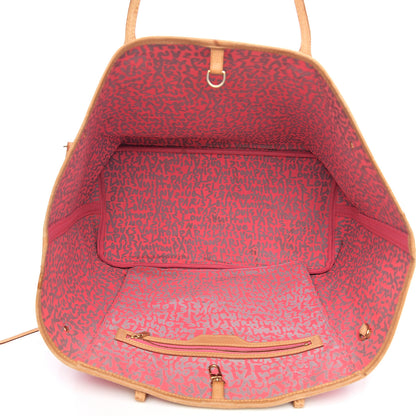 Louis Vuitton Monogram Graffiti Neverfull GM Fuchsia 4 of 13