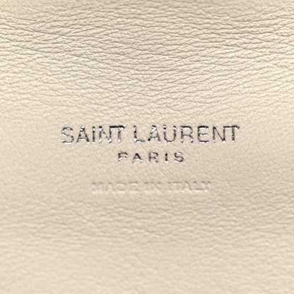 Saint Laurent Lambskin Monogram Loulou Puffer Pouch Clutch Crema Soft 7 of 10