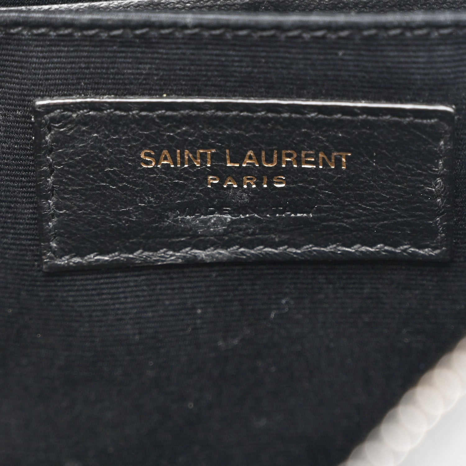 Saint Laurent Canvas Calfskin Monogram Lou Camera Bag Black Grey Cream 6 of 12