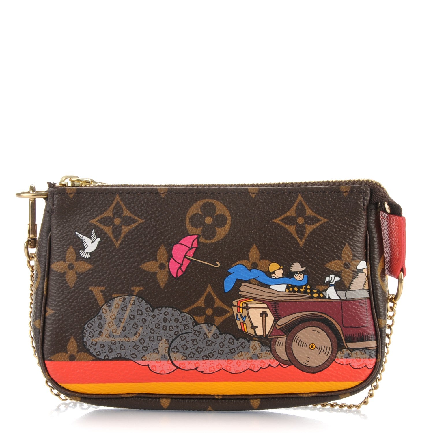 Louis Vuitton Monogram 2015 Christmas Animation Mini Pochette Accessories 1 of 7