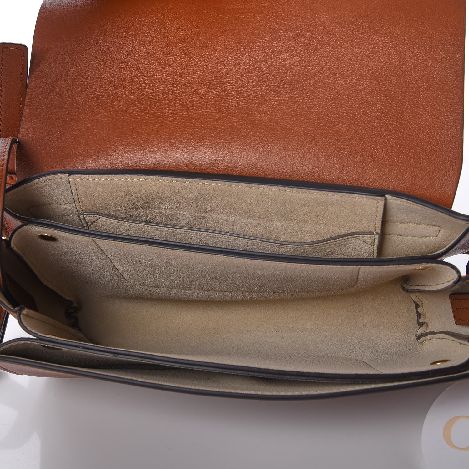 Chloe Suede Calfskin Small Faye Shoulder Bag Tobacco 7 of 7