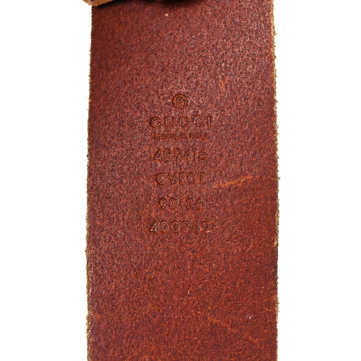 Gucci Faded Calfskin Double G 40mm Belt 90 36 Cuir 3 of 4