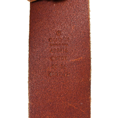 Gucci Faded Calfskin Double G 40mm Belt 90 36 Cuir 3 of 4