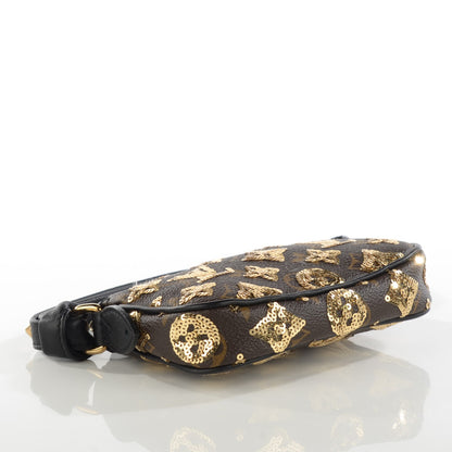 Louis Vuitton Monogram Sequins Eclipse Mini Pochette Gold 4 of 7