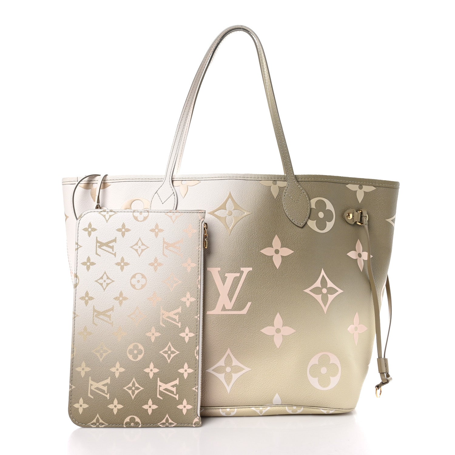 Louis Vuitton Monogram Giant Spring In The City Neverfull MM Sunset Kaki 3 of 10