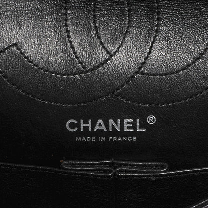 Chanel Glazed Calfskin 2.55 Reissue Flap 225 Black 5 of 7