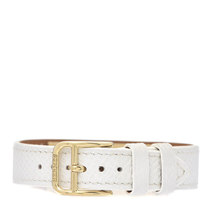 Hermes Epsom Kelly Watch Replacement Strap Band White 3 of 4