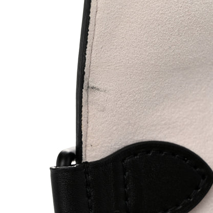 Louis Vuitton Calfskin Graphic Print Twist Shoulder Bag MM White Black 11 of 11