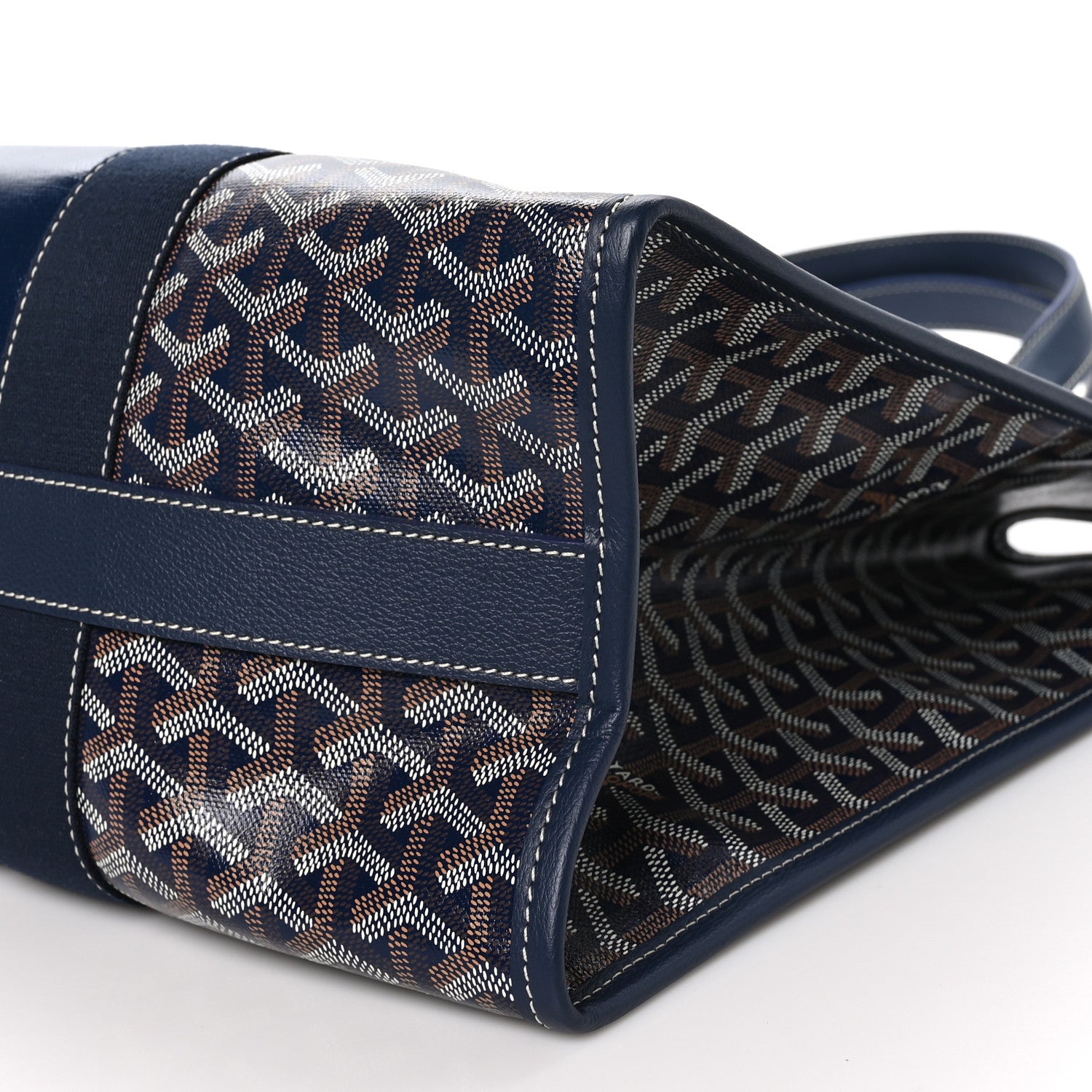 Goyard Goyardine Villette Tote Blue 8 of 8