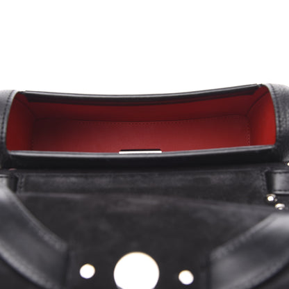 Christian Louboutin Pebbled Calfskin Small Rubylou Shoulder Bag Black 5 of 14