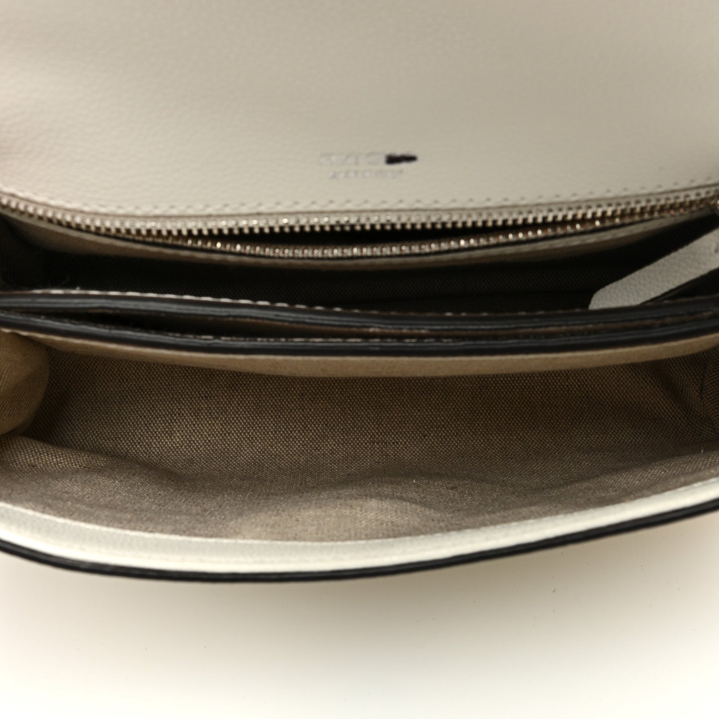Calfskin Crystal Cheri Top Handle Bag Milk