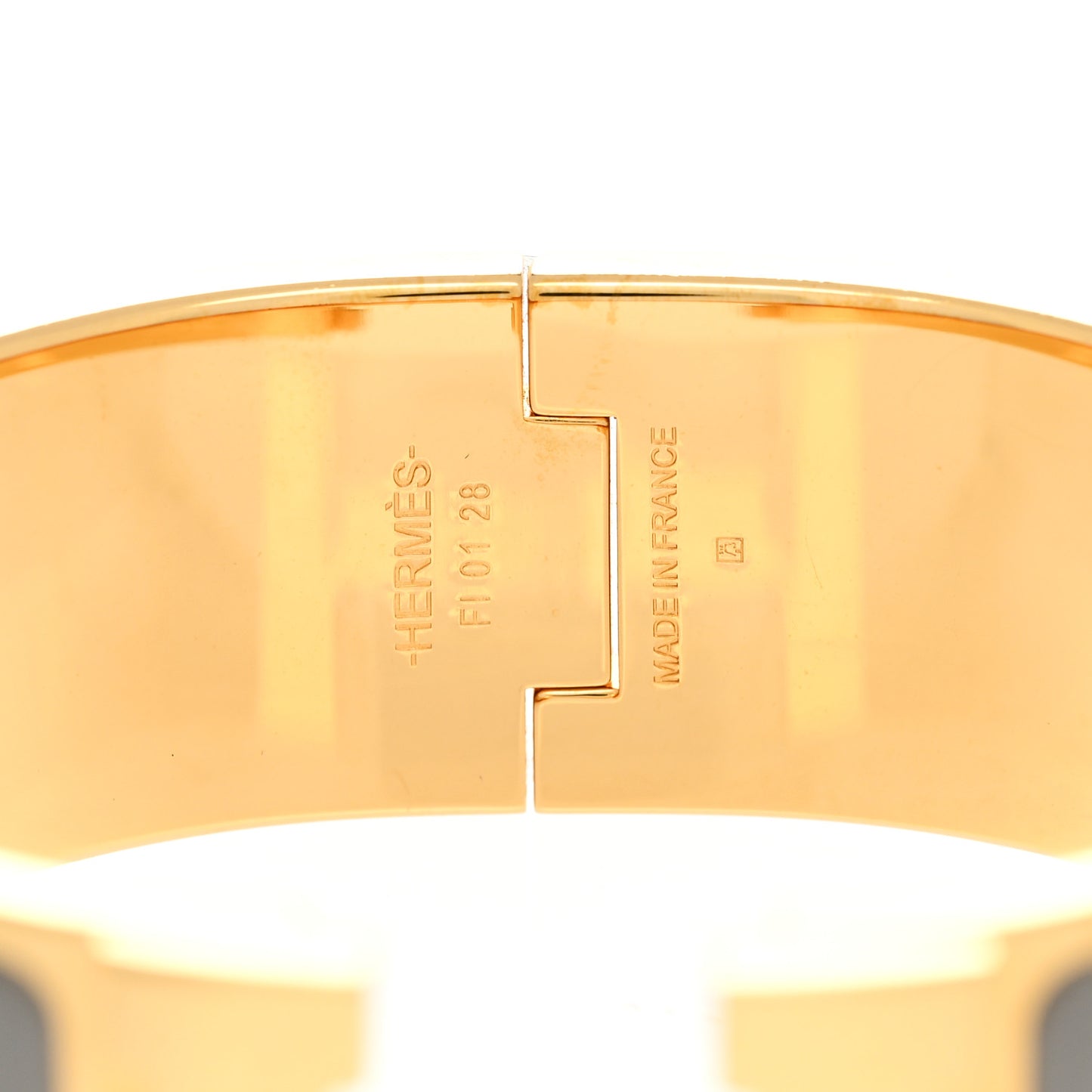 Enamel Wide Clic Clac H Bracelet PM Ardoise