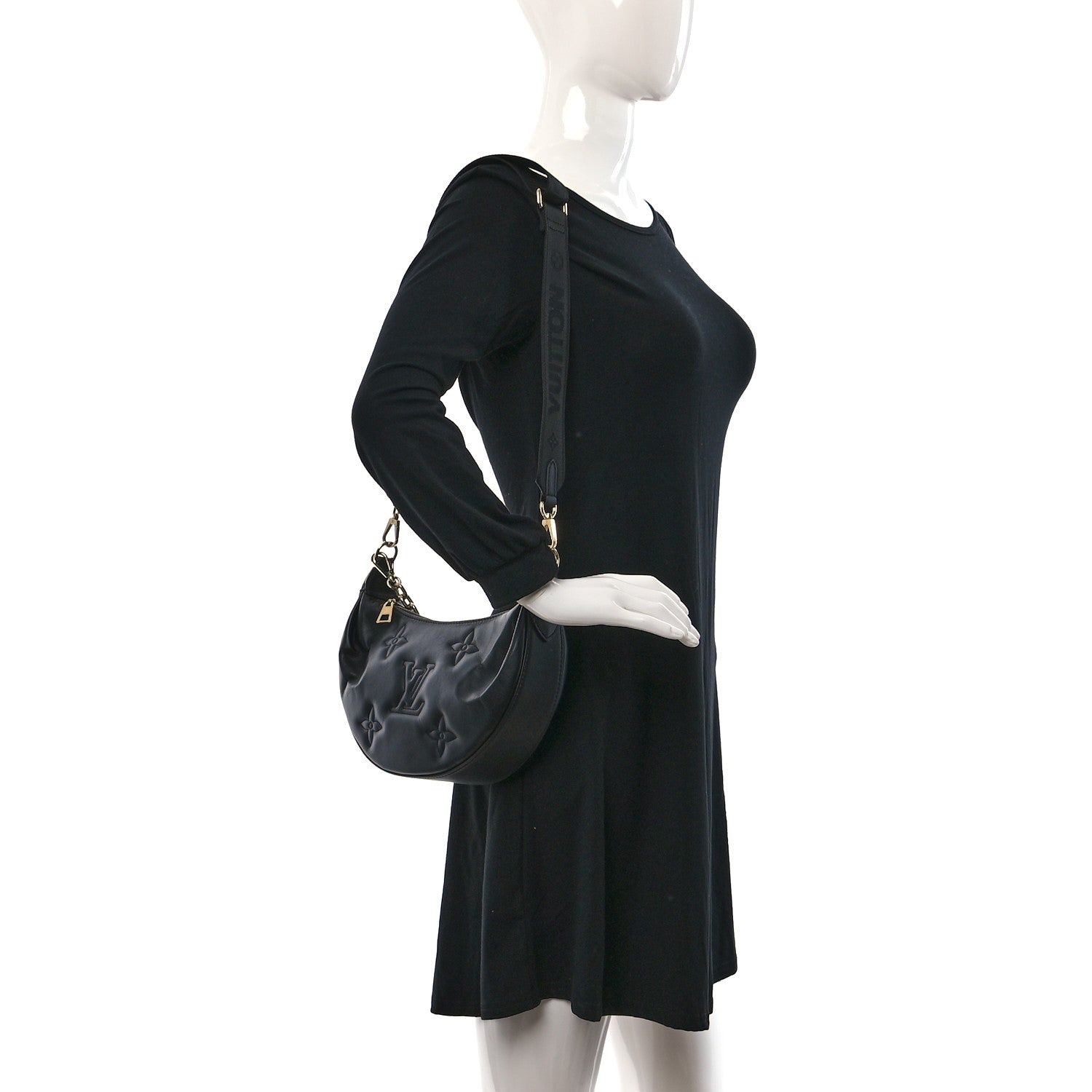 Louis Vuitton Calfskin Bubblegram Over The Moon Black 2 of 10