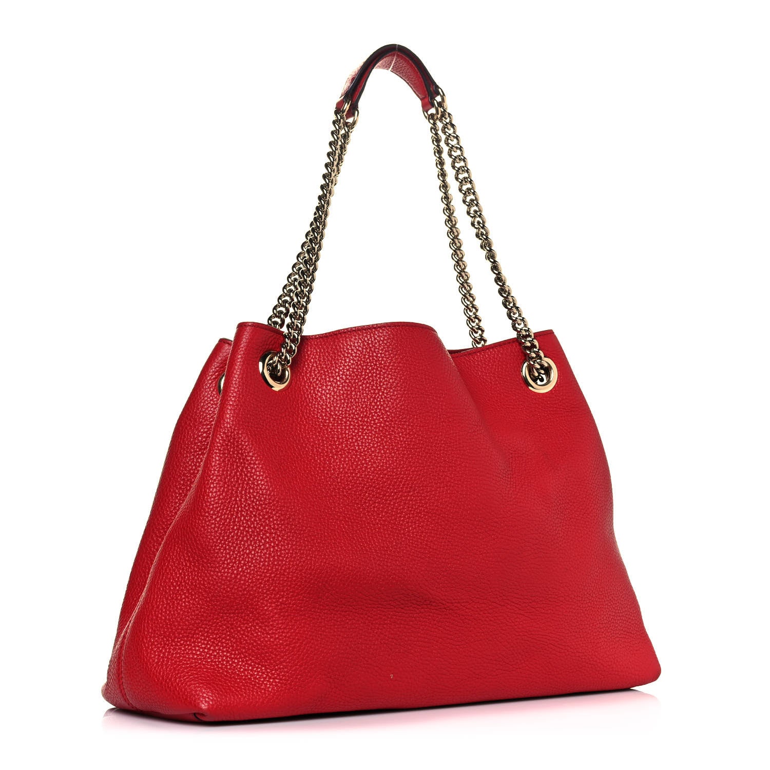 Gucci Cellarius Calfskin Medium Soho Chain Shoulder Bag Vibrant Red 3 of 14