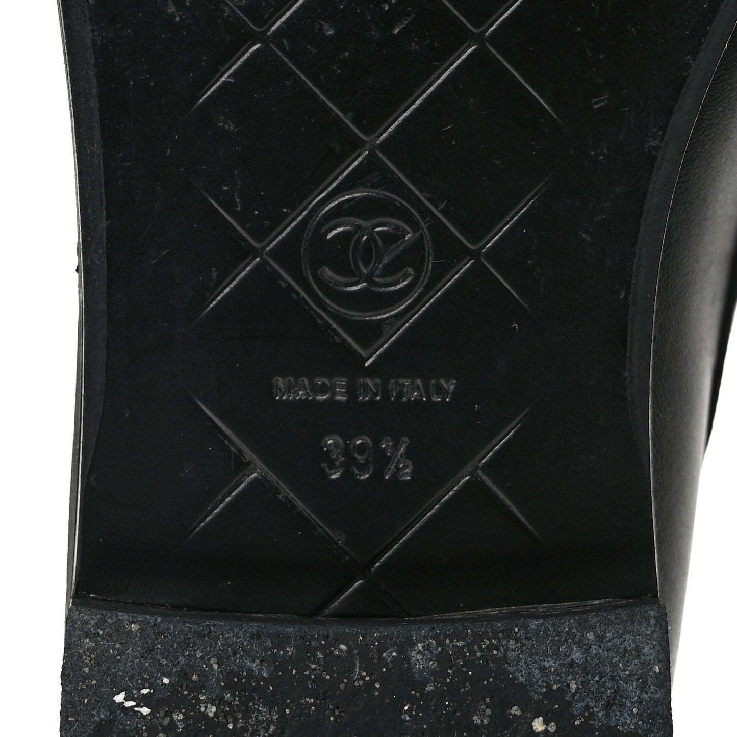 Lambskin Quilted CC Turnlock Loafers 39.5 Black