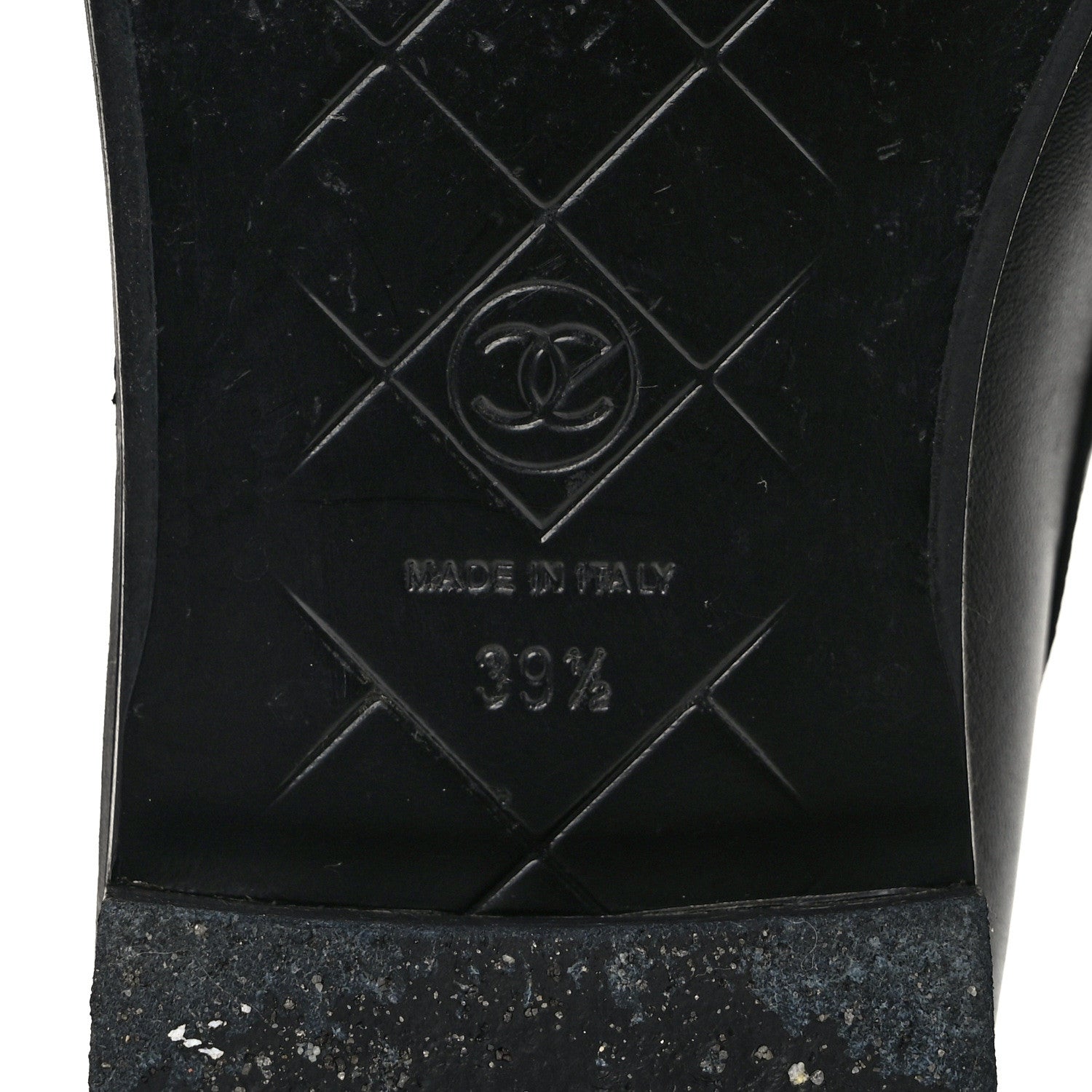 Chanel Lambskin Quilted CC Turnlock Loafers 39.5 Black 6 of 12