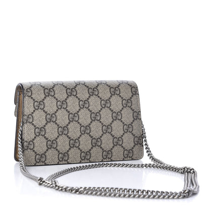 Gucci GG Supreme Monogram Super Mini Dionysus Shoulder Bag Taupe 3 of 12
