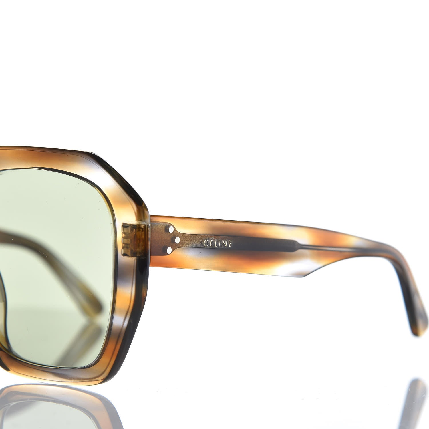Celine Acetate Square Sunglasses CL40045F Brown 7 of 8
