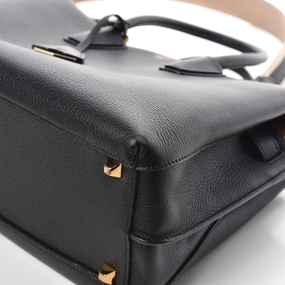 MCM Grained Calfskin Medium Milla Tote Black 10 of 13