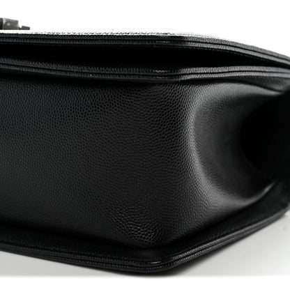 Chanel Caviar Quilted Medium Boy Flap Black 10 of 11