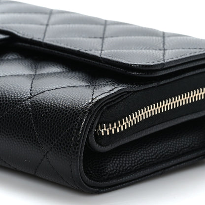 Chanel Caviar Quilted Phone Holder Wallet on Removable Chain Black 12 of 12