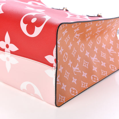 Louis Vuitton Monogram Giant Onthego GM Rouge Rose 9 of 9