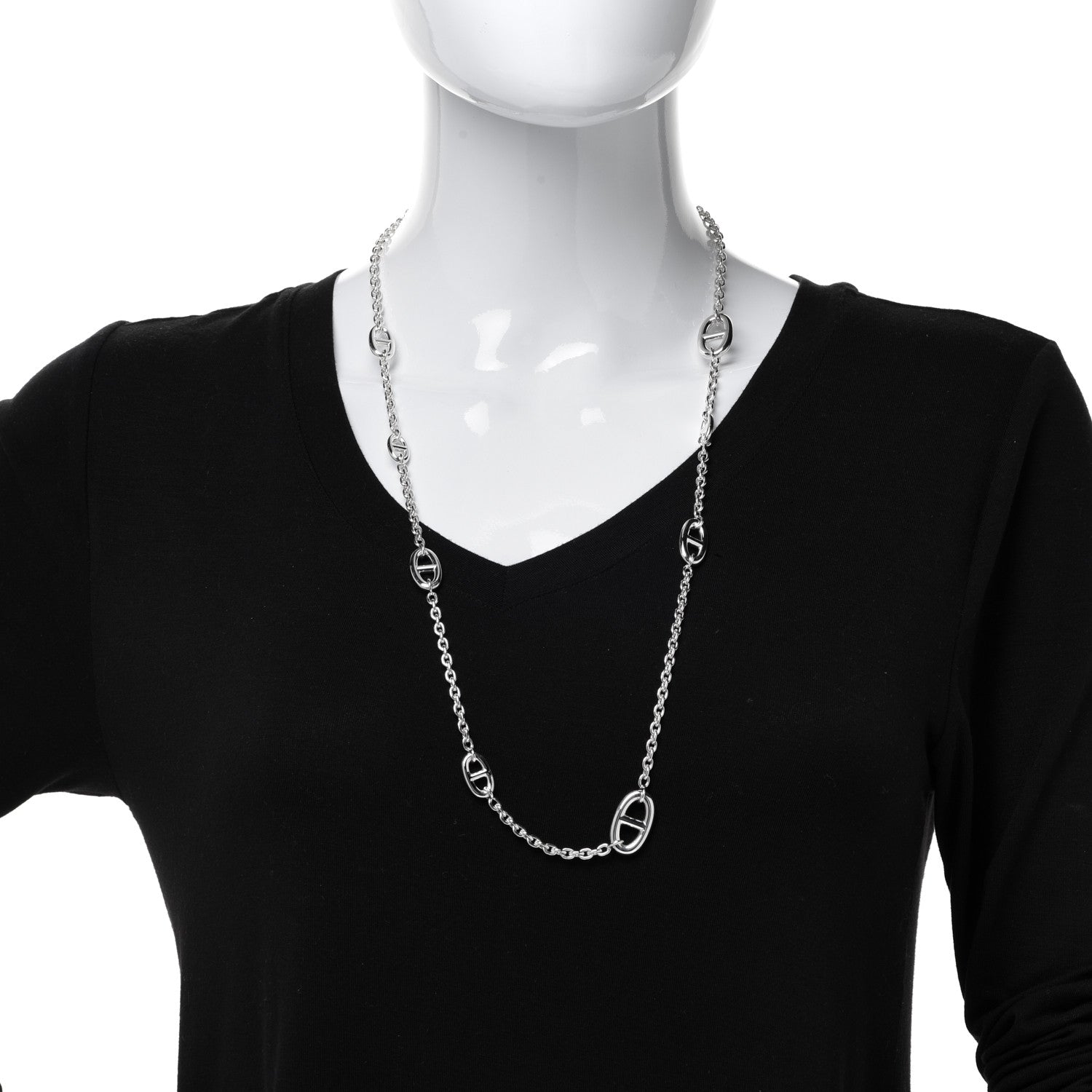 Hermes Sterling Silver Farandole Necklace 80 2 of 6