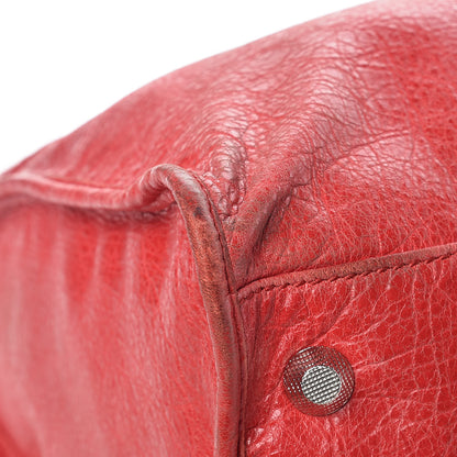 Balenciaga Agneau Giant 12 Silver Hardware Work Rouge Cardinal 13 of 20