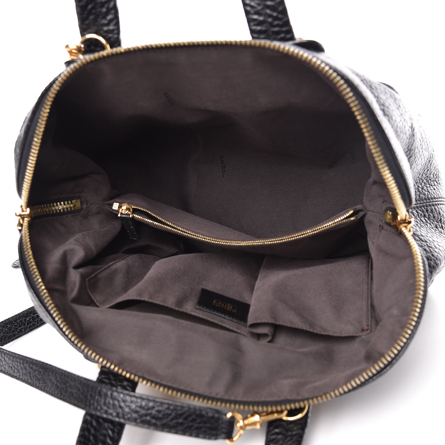 Pebbled Calfskin Small Chameleon Tote Black