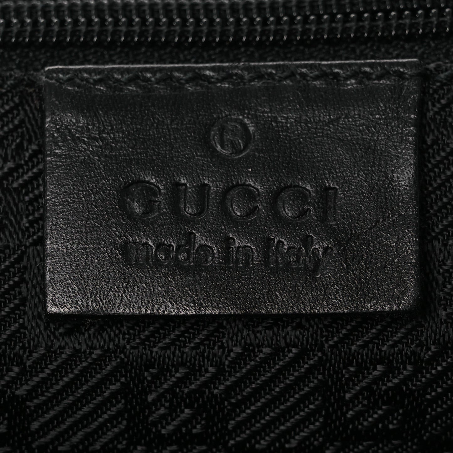 Suede Tiger Head Shoulder Bag Black