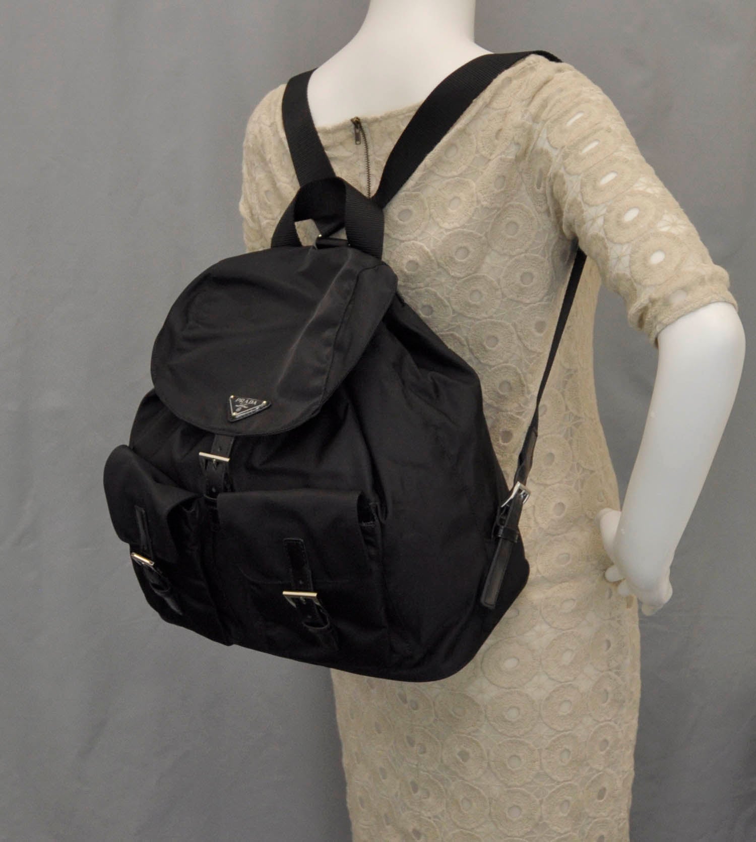 Prada Nylon Vela Sport Backpack Black 2 of 9