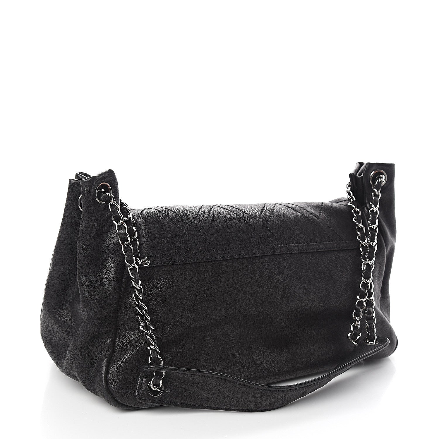 Chanel Calfskin Diamond Stitch Small Flap Black 2 of 12
