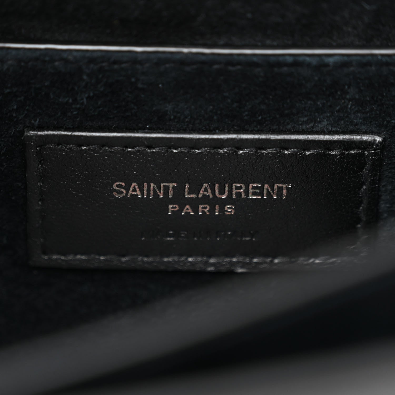 Saint Laurent Calfskin Medium Monogram Monochrome Sunset Black 6 of 9