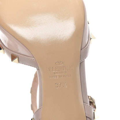 Valentino Garavani Patent Nappa Rockstud Ankle Strap 65mm Pumps 37.5 Poudre 5 of 7