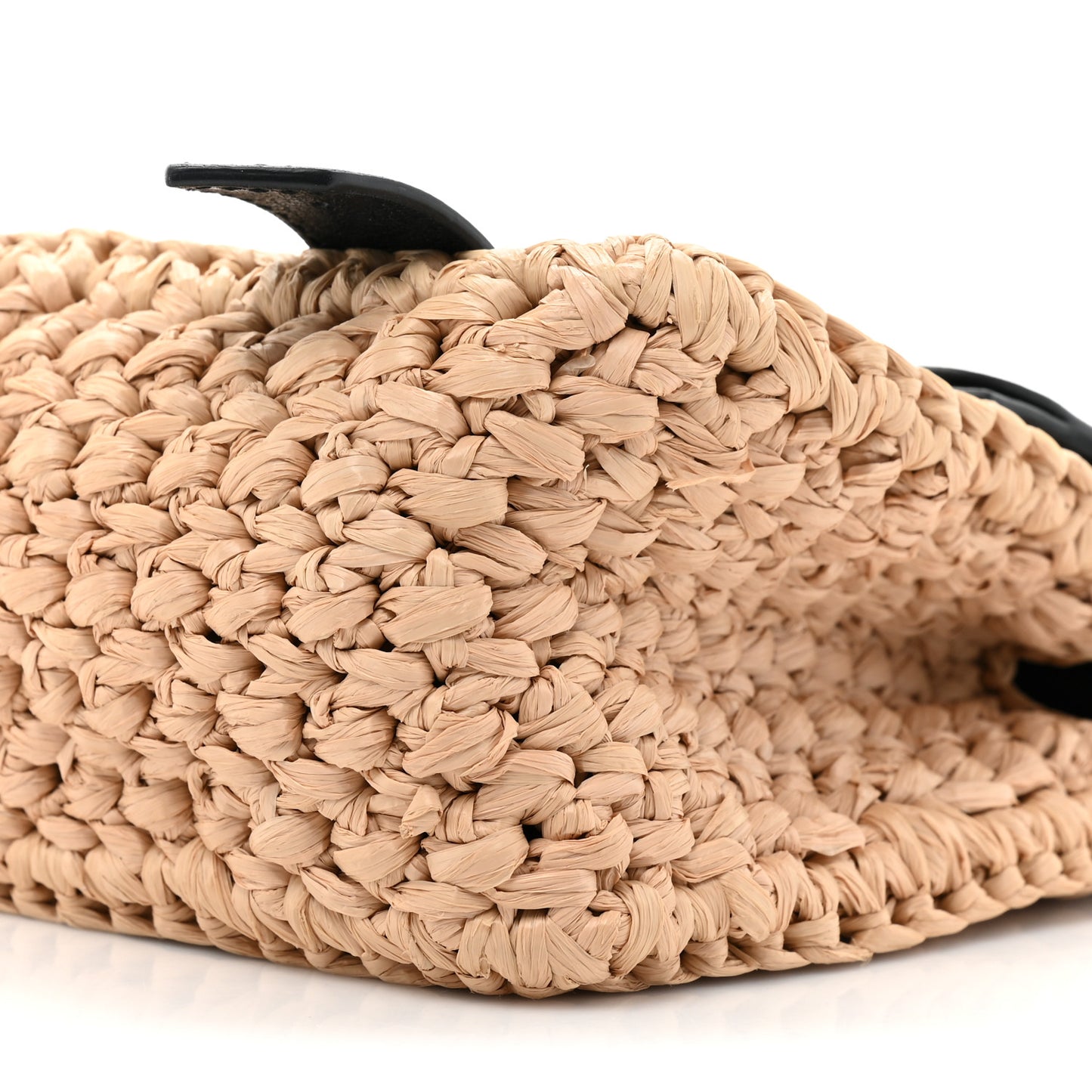 Raffia Lambskin PS1 Mini Crossbody Black