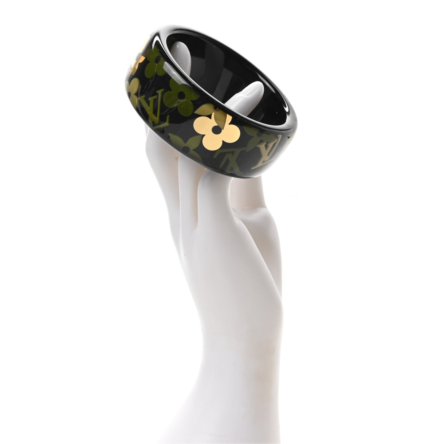 Resin Monogram Farandole Bracelet Green