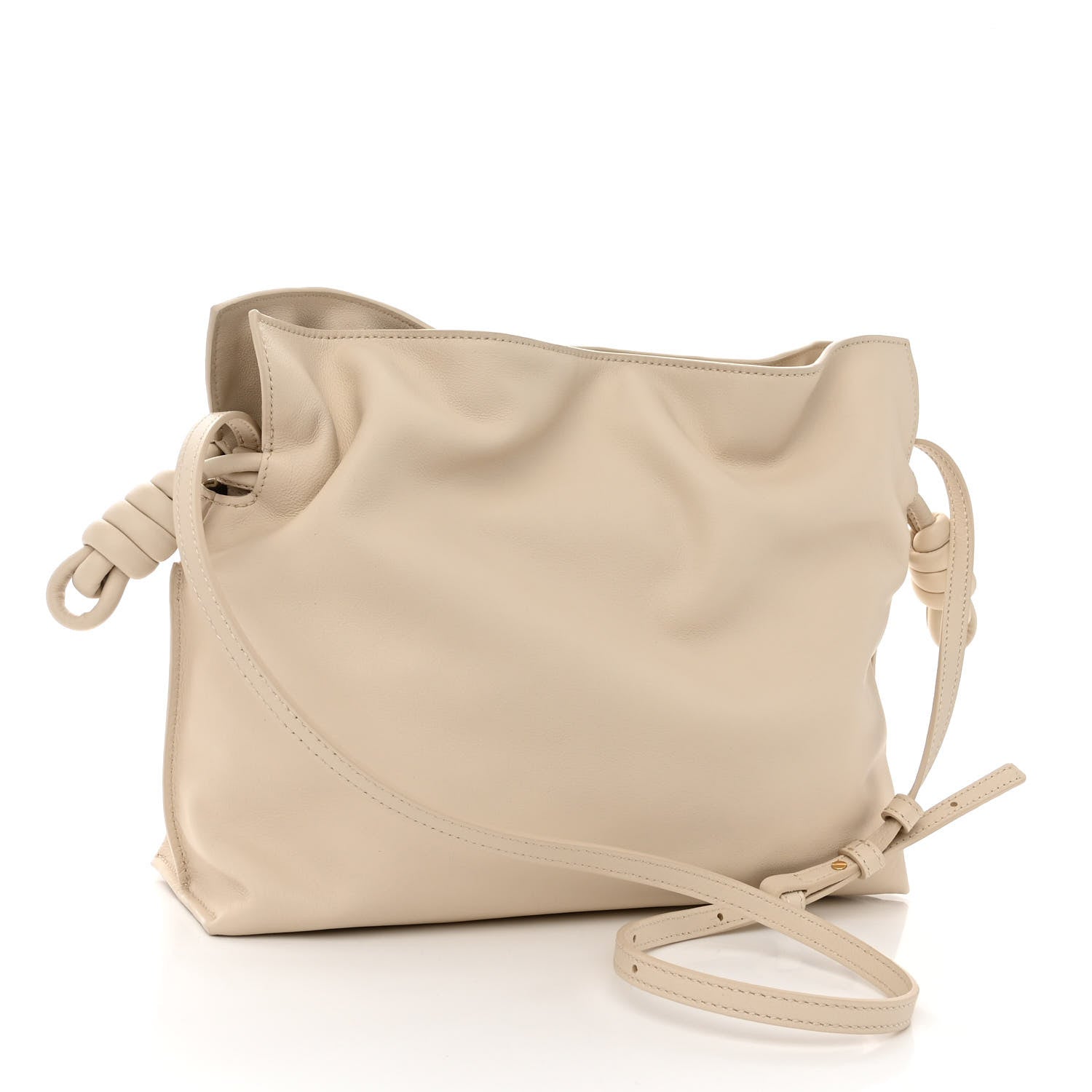 Loewe Nappa Flamenco Knot Clutch Angora 3 of 9