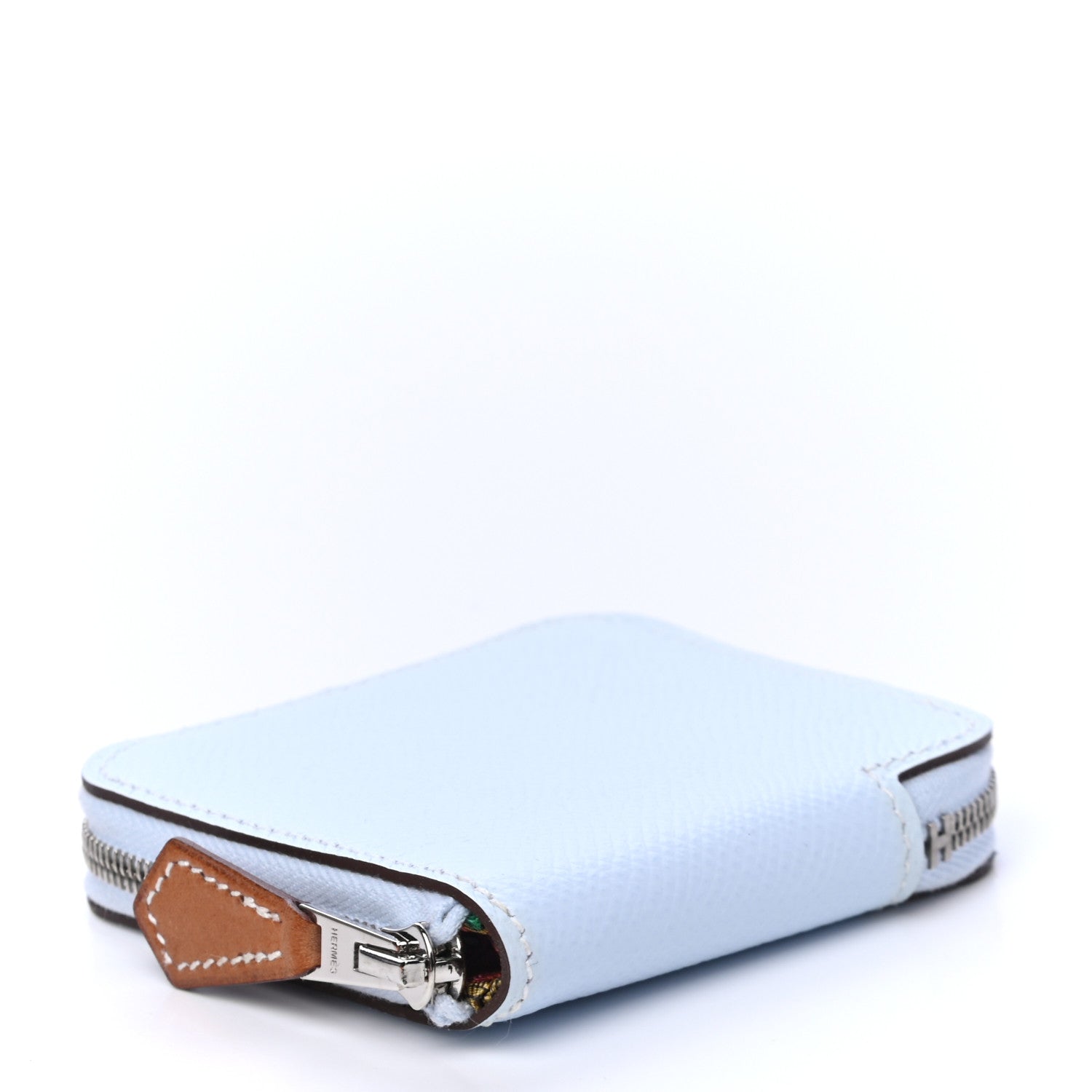 Hermes Epsom Silk'In Coin Purse Bleu Brume 3 of 6