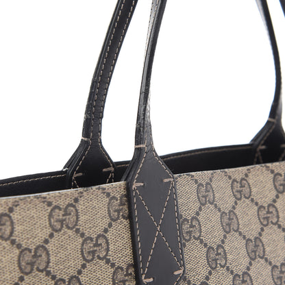 Gucci GG Supreme Monogram Small Reversible Tote Beige Black 16 of 20