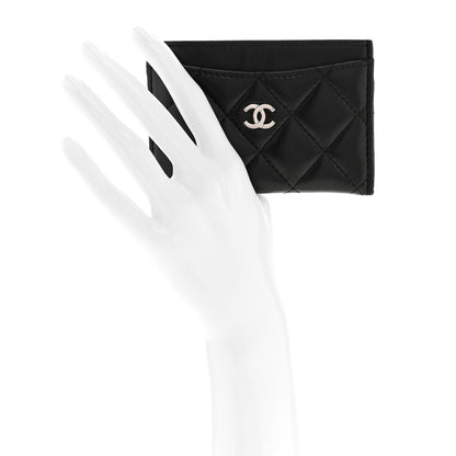 Chanel Lambskin Quilted Card Holder Black 2 of 9